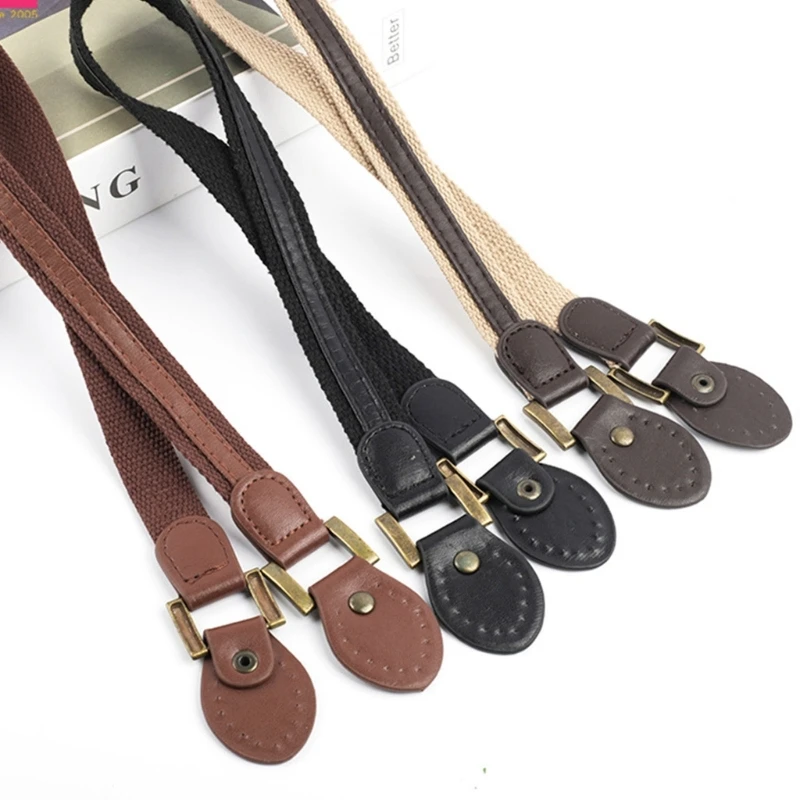 

1Pair PU Leather Shoulder Bag Handles DIY Replacement Purse Handle for Handbag Belts Strap Bag Accessories