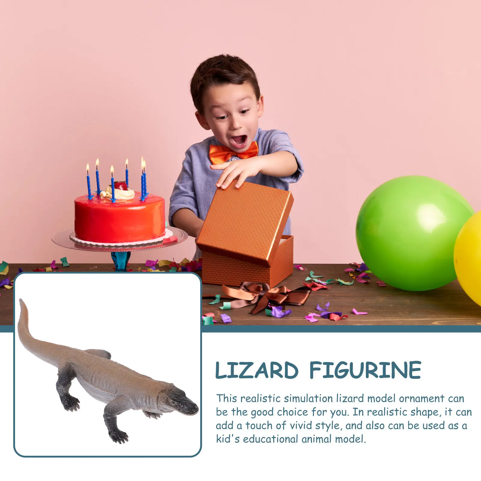 인공 도마뱀 장식품 사실적인 모양의 작은 플라스틱 동물 집 정원 분재 장 작은 플라스틱 동물