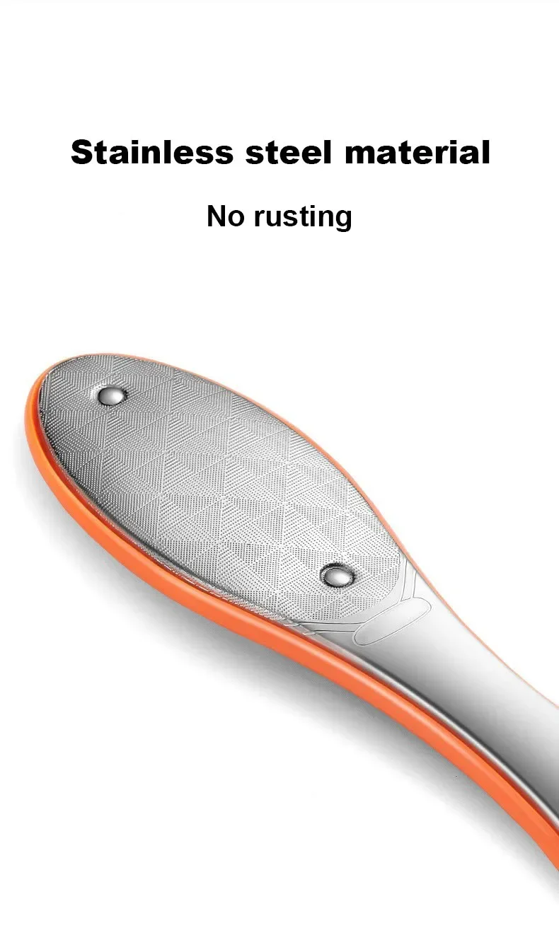 Foot File Double Sided Pedicure Foot Care Tools Dead Skin Callus Remover Stainless Steel Professional