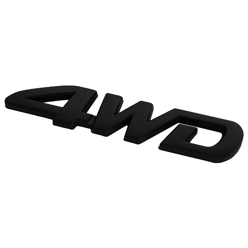3d Metal Logo 4WD Emblem Letters Badge Car Sticker Decal 4WD Sticker Accessories
