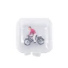 1pc/2pcs/6pcs Ho Scale 1:87 Miniature Cyclist Rider Figures Model ABS Painted People Architecture Building Layout Random Types 4