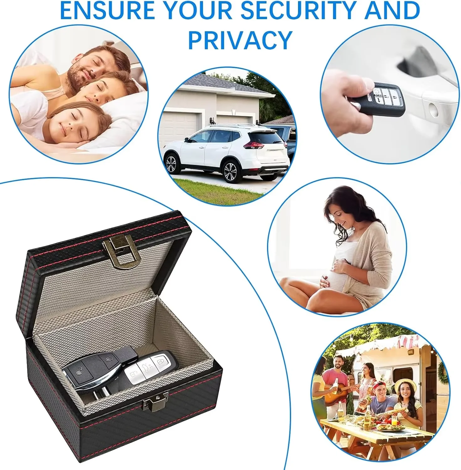 Advanced Anti-Theft Faraday Box | RFID Signal Blocking Car Key & Mobile Protector