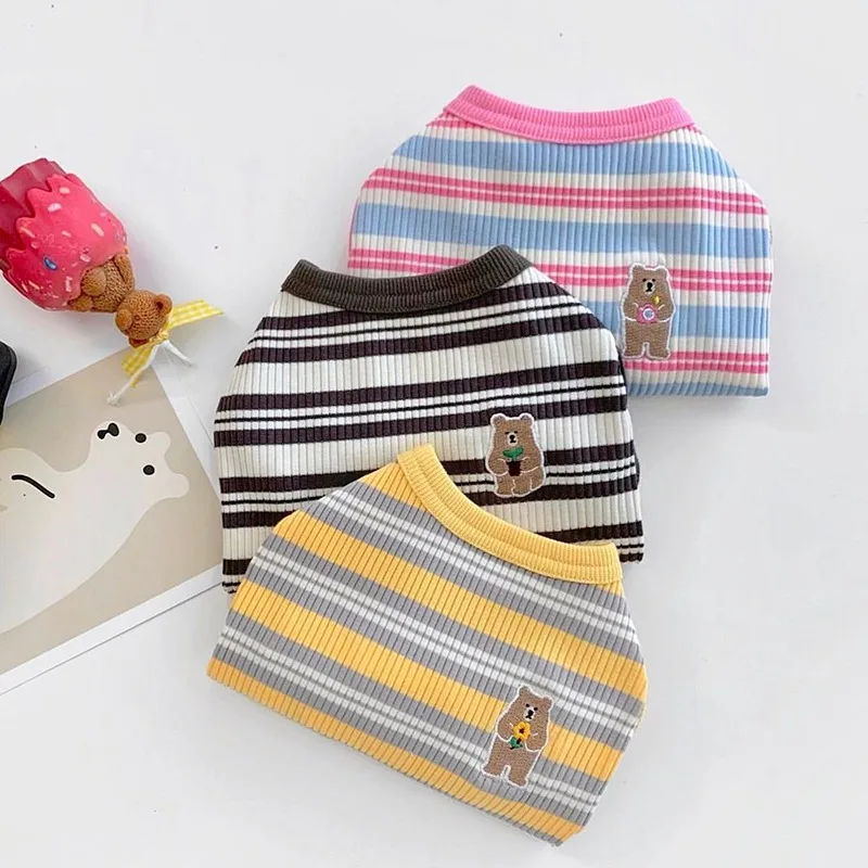 

Fashion Dog Vest Summer Pet Dog Clothes for Small Dogs Cute Puppy Thin Shirt Bear Print Cat Vest Pet Clothing Chihuahua Clothes