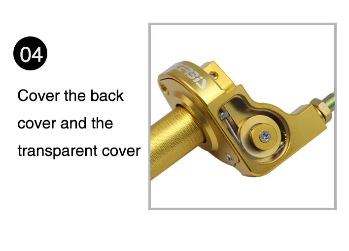 ZSDTRP 7/8'' CNC Aluminium Twist Gas Griff Grip + Kabel Ersatz Für Dirt Bike Quad ATV Pit 50cc 125cc 150cc 250cc – Detail 14
