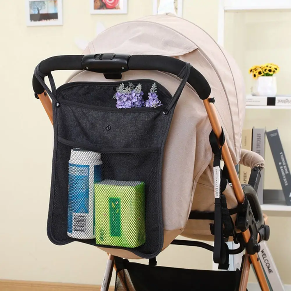 Baby Bottle Holder Infant Nappy Bags Baby Stroller Accessories Hanging Carriage Bag Baby Pram Organizer Stroller Storage Bag elinfant infant baby diaper bag nappy changing stroller hanging organizer bag pattern wet cloth cartoon double zipper 30 40cm