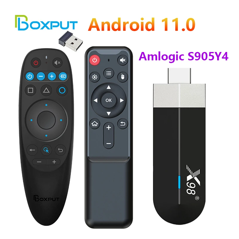 X98 S500 Android 11 TV Stick Amlogic S905Y4 Quad Core 4G 32G AV1 4K ...