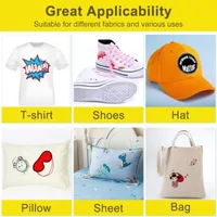 HTVRONT 30PCS A4 DTF Transfer Film PET Heat Transfer Paper PreTreat Sheets for DYI Direct on T-Shirts Bags Textile 5