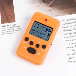Compact Clip - On Digital Metronome with Adjustable Volume and LCD Display (Orange)