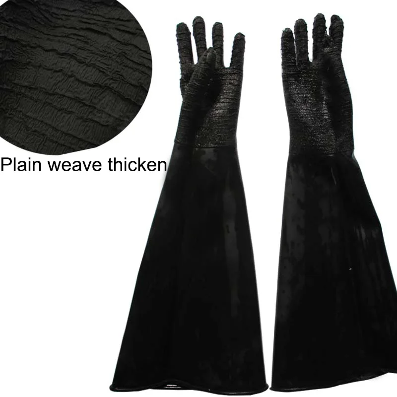 Sandblasting Rubber Gloves Highpressure Long Thicken Particles Wear