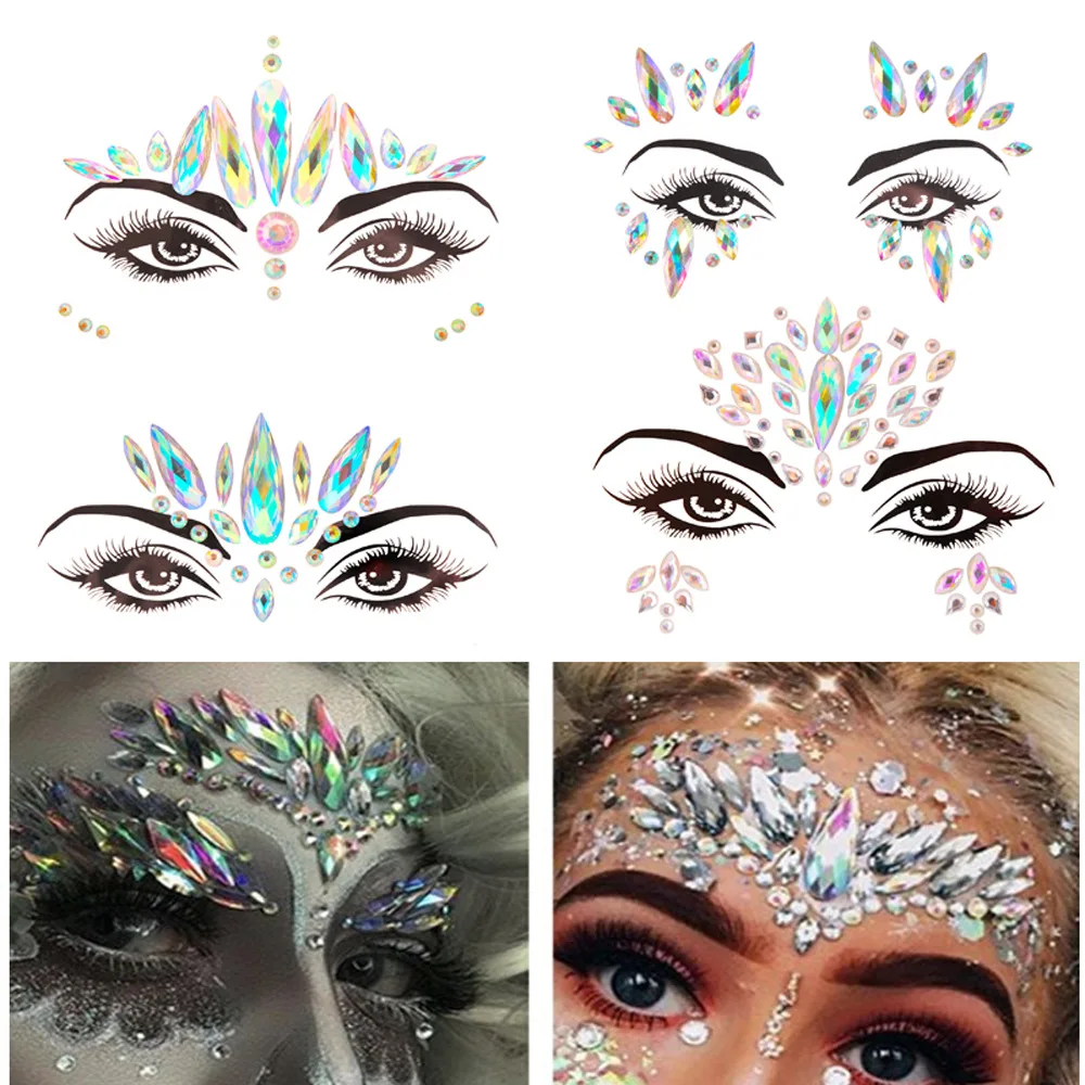 Festival Strass Aufkleber Face Bling Sticker - Frl. Bling