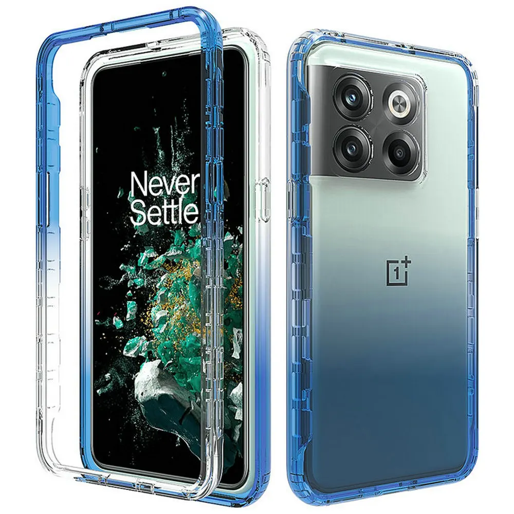 

Oneplus9 Pro 10 T 5G Crystal Case Gradient Back Panel for Funda Oneplus 10T Case One Plus 9 Pro ACE Bumper 360 Shockproof Cover