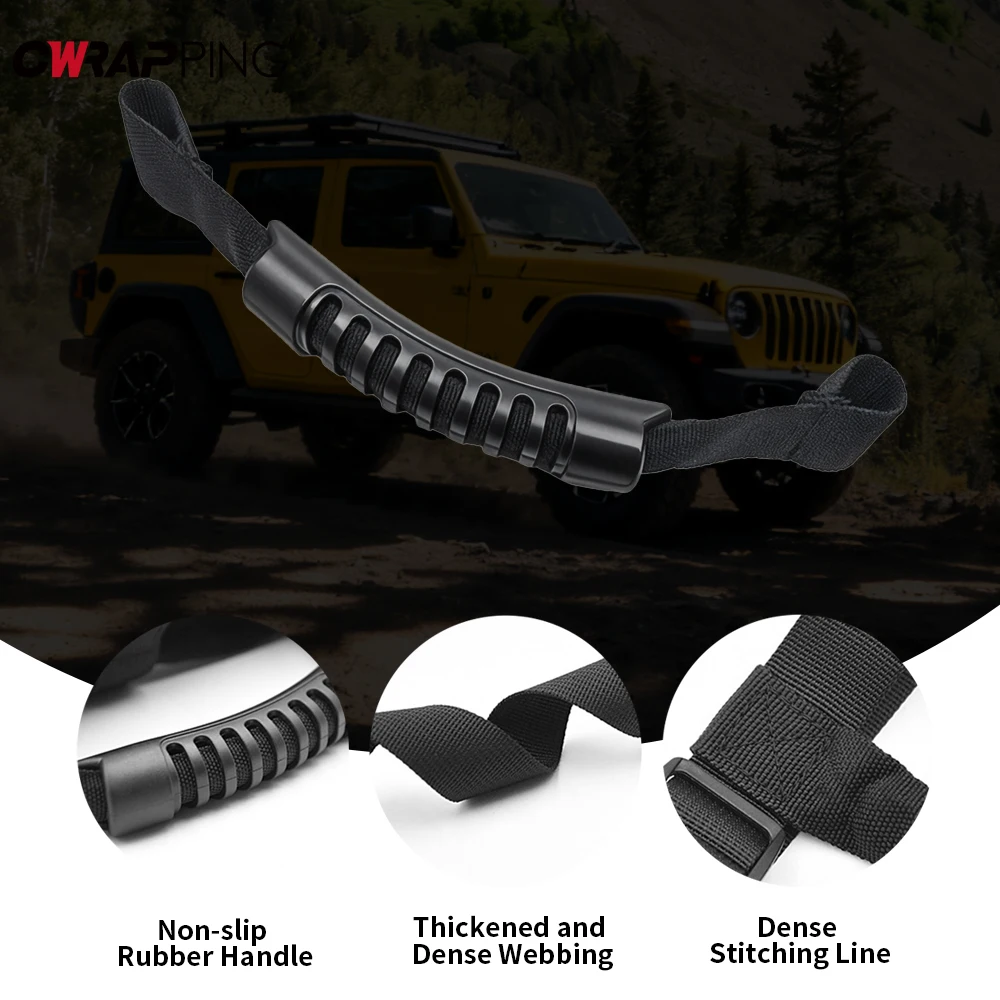 2개입 휴대용 자동차 내부 헤드레스트 핸들 미끄럼 방지 범용 자동차 핸들 뒷좌석 핸들 RV 자동차 액세서리용