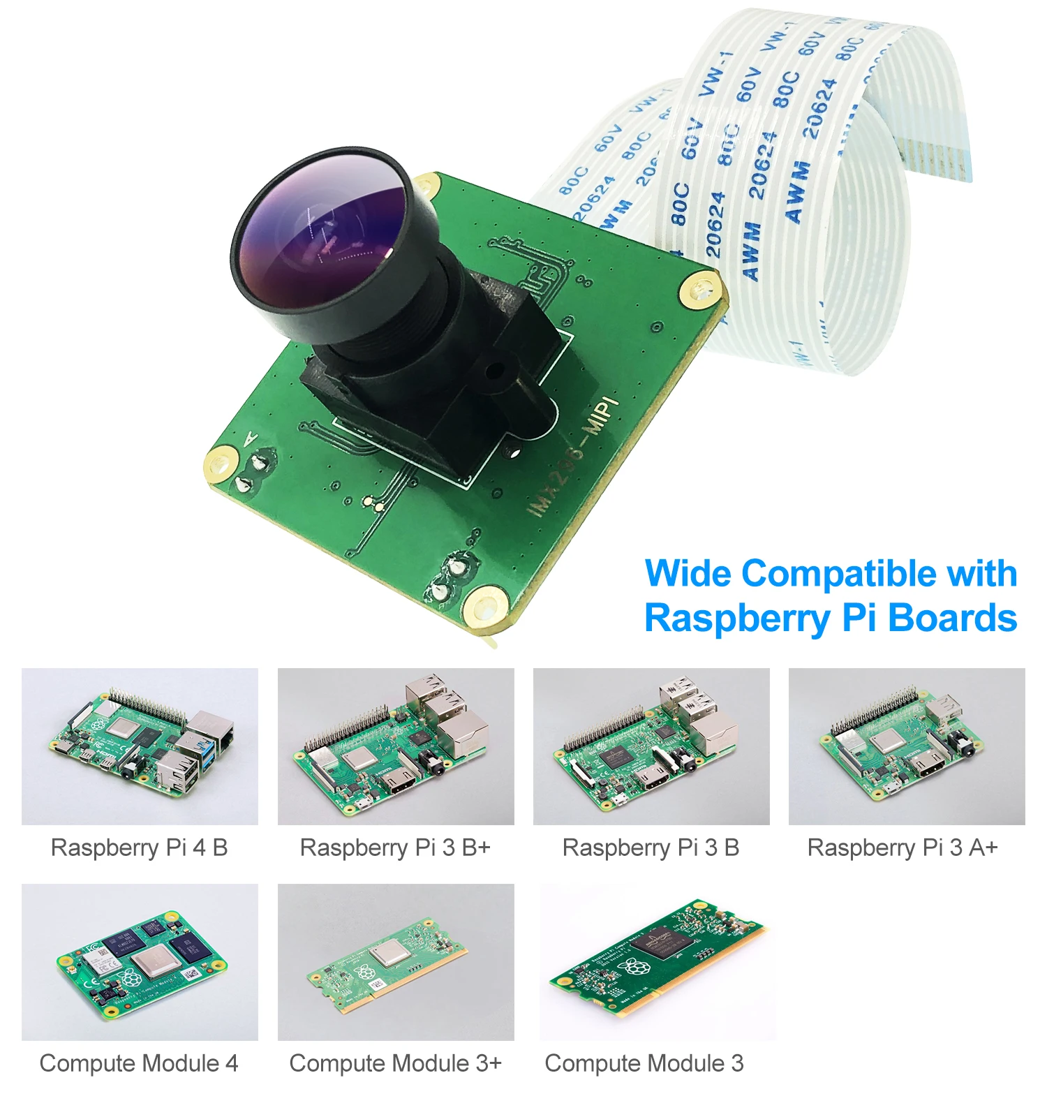 CAM-IMX296Color-GS, �÷� ���� ���� �ܺ� Ʈ���Ű� �ִ� Raspberry PI GS ī�޶�