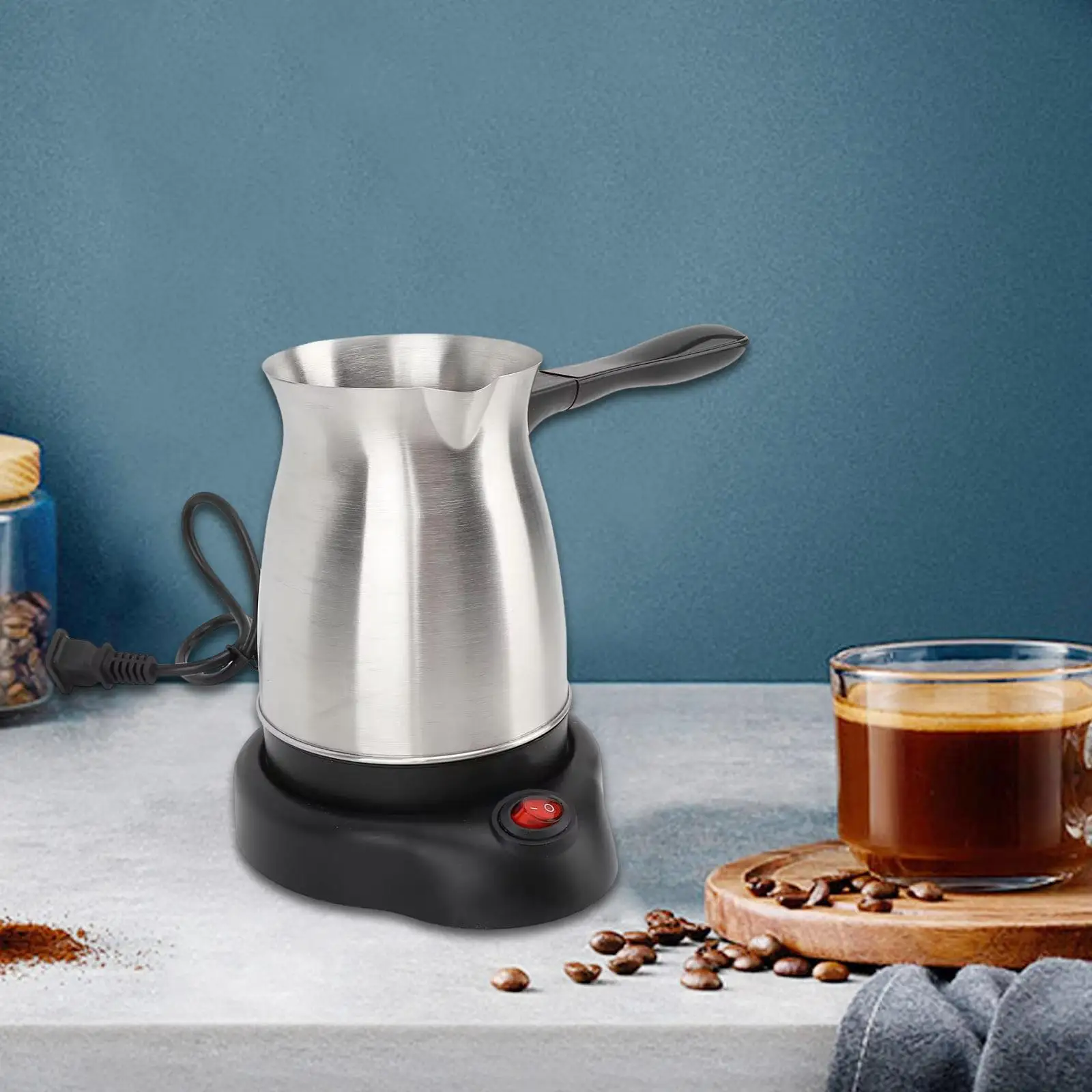 Turkish Coffee Maker Turkish Stainless Steel Coffee Pot for Kitchen Cafe Bar Turkish Coffee Maker Turkish Stainless Steel Coffee Pot for Kitchen Cafe Bar