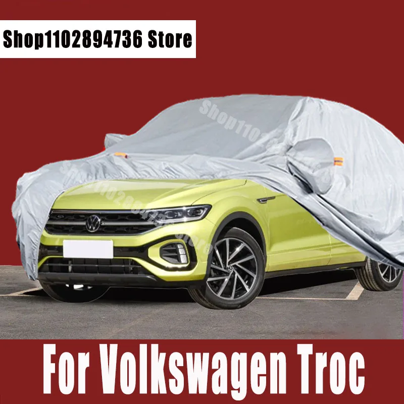 Per Volkswagen Troc Car Covers Outdoor Sun Protezione Uv Polvere Pioggia Neve Protettiva Copertura Protettiva Automatica