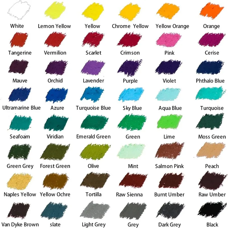 Mont Marte Oil Pastels Signature 12/36/48 Colors Art Vibrant Oil Pastel Set, Great Blending and Layering Coloring and Sketching