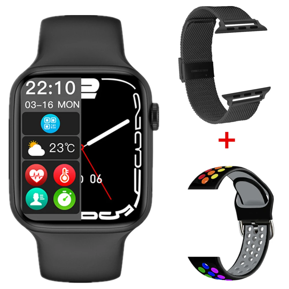 2022 DT NO.1 Sport Smart Watch Series 7 1.9" HD Screen NFC GPS Tracker Bluetooth Call Men Women 45mm Smartwatch for Apple Xiaomi 