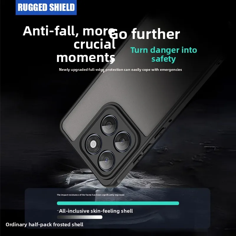 Elegant Business Matte Hard Shell Shockproof Bumper Case with Soft Edges