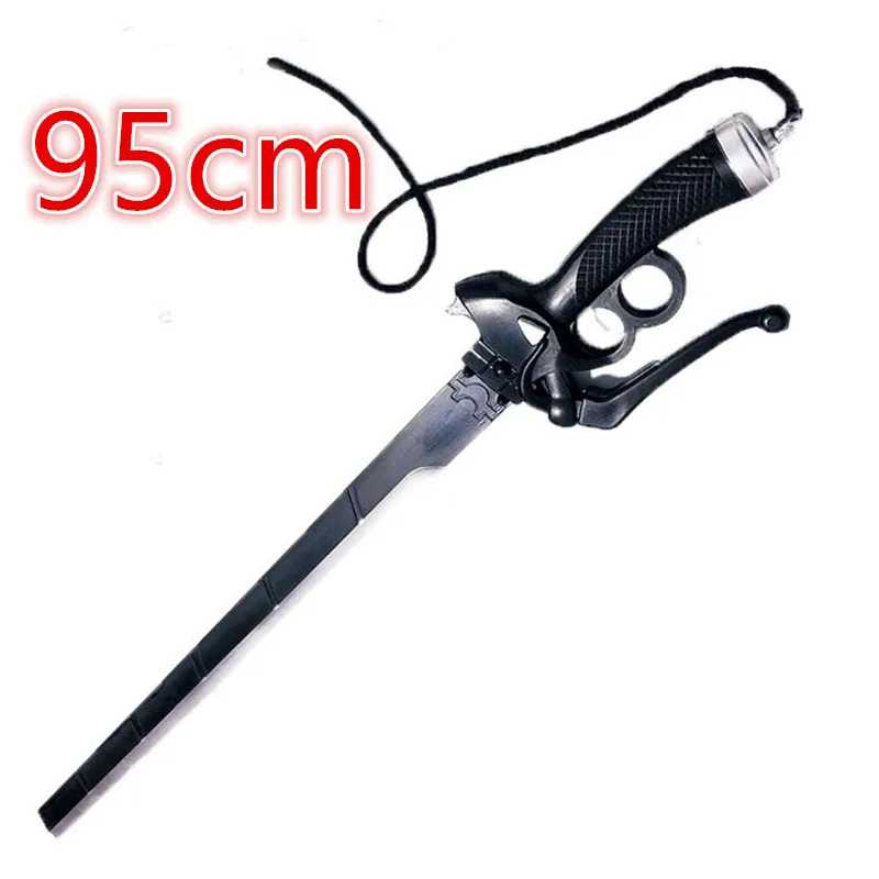 

95cm AOT Mikasa Ackerman Sword Props Weapon 1:1 black Eren Rivaille Mikasa Sword Cosplay Weapon Halloween Cos Props