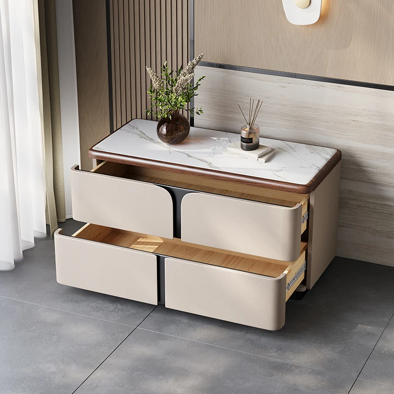Elegant Unique Night Table European Aesthetic Creative Luxury Nightstand Modern Storage Mesitas De Noches Bedroom Furniture