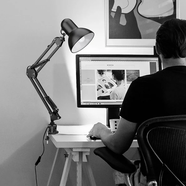 Swing Arm Clamp Lamp Image 4
