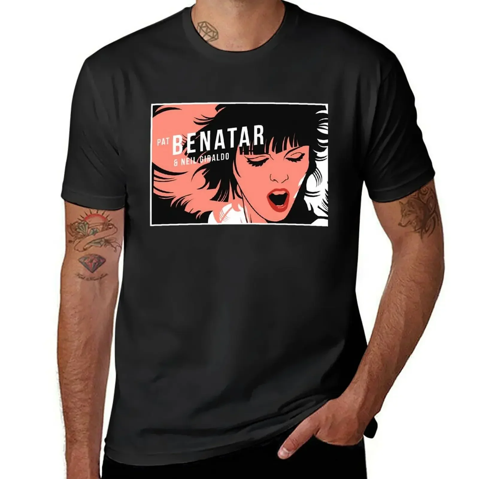 

PAT BENATAR T-shirt hippie clothes plain sweat mens graphic t-shirts hip hop