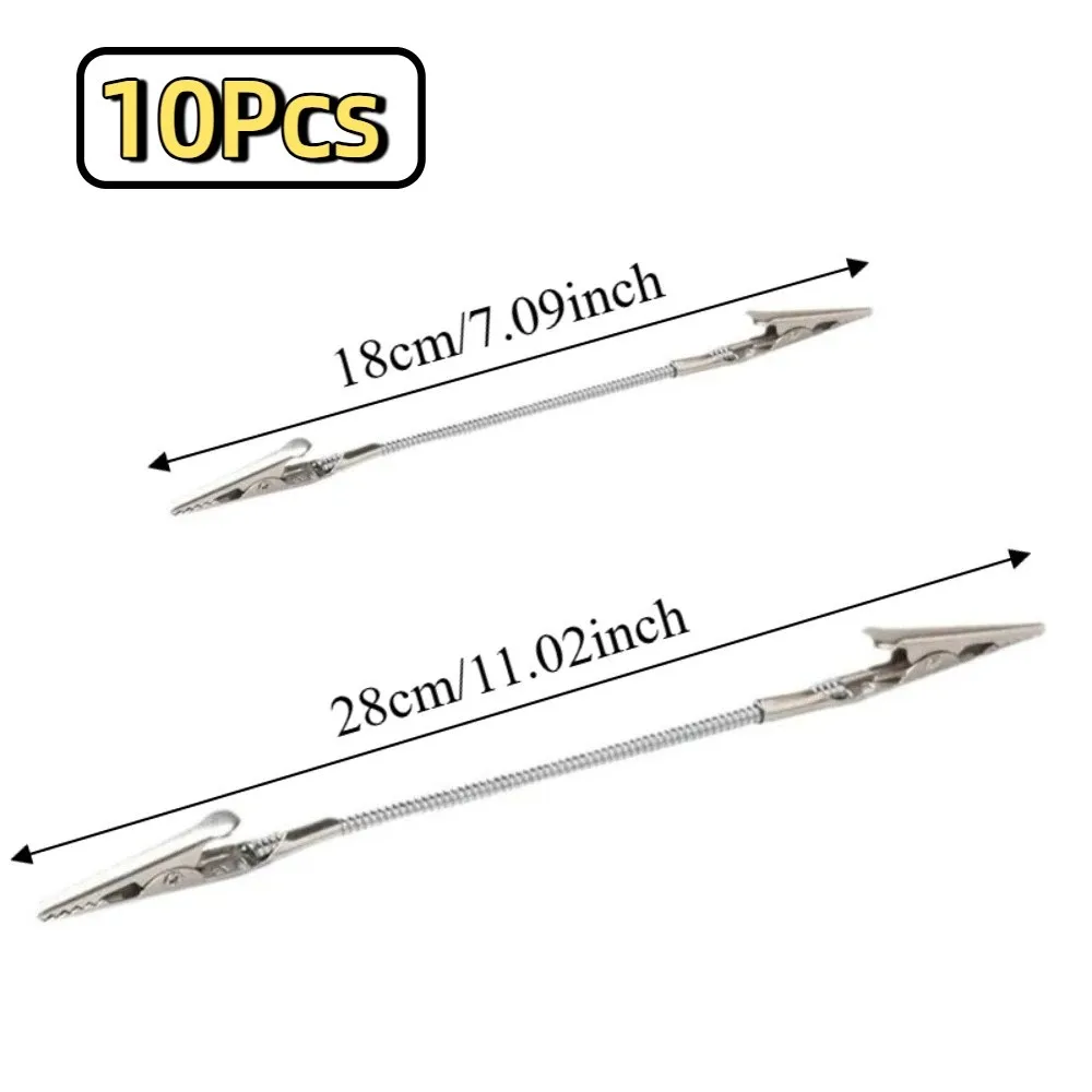 10Pcs 다기능 양면 향 클립 유연한 금속 깨진 향 클립 안정적인 조절 가능한 범용 악어 클립