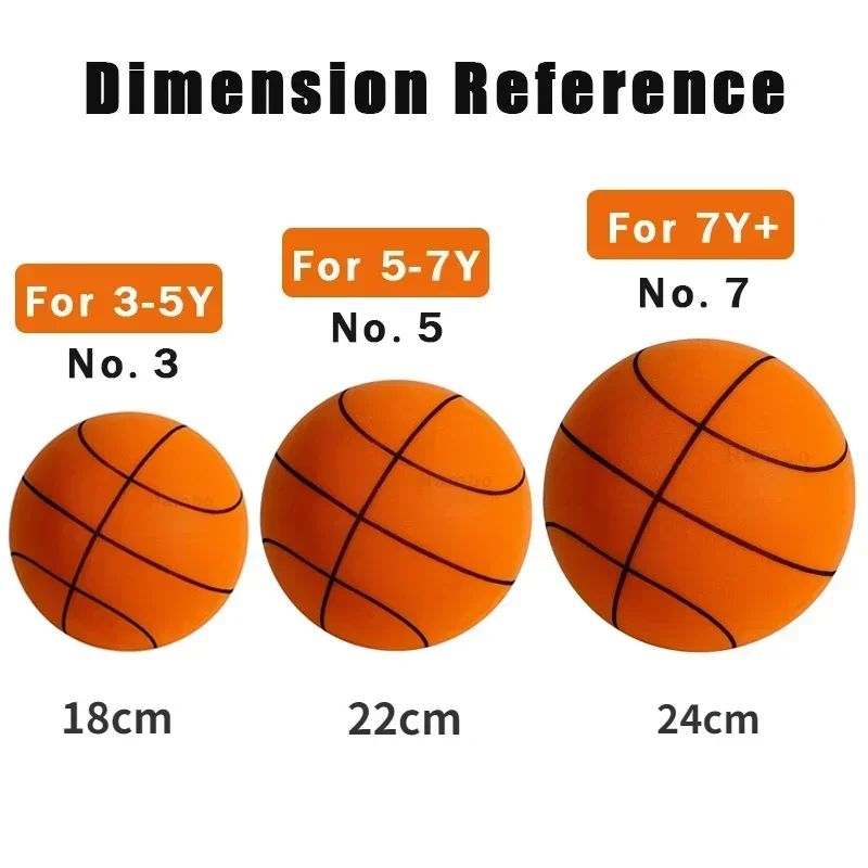Indoor Silent Basketball Sports Bouncy Balls High Density Foam Material Children Adults Ball Training Complimentary Portable Net basketball balls