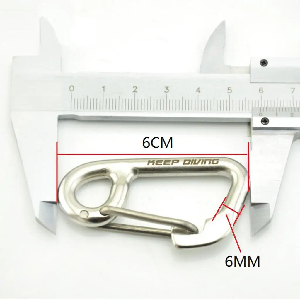 

Stainless Snap Hook Carabiner Clips Line Rope
