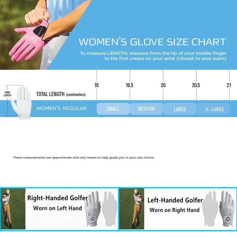 2 Pcs Cabretta Leather Golf Gloves Women with Bling Ball Marker Extra Grip Left Right Hand Pink Fit Ladies Girls Golfer 6