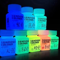 58ML Fluorescent Acrylic Pigment Luminous Pigment Glow in Dark Hand Painted DIY Festival Party Wall Light Absorbing Pigment
