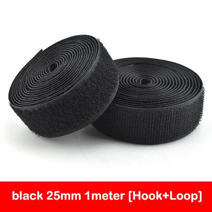 1 Meter Black & White Hook and Loop Fastener Tape - Adhesive Sewing Strips Accessories