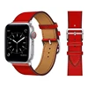 Leather Strap For Apple watch band 45mm 44mm 49mm 42mm 41mm 40mm Single Tour correa bracelet iWatch series 9 7 8 6 5 4 SE ultra