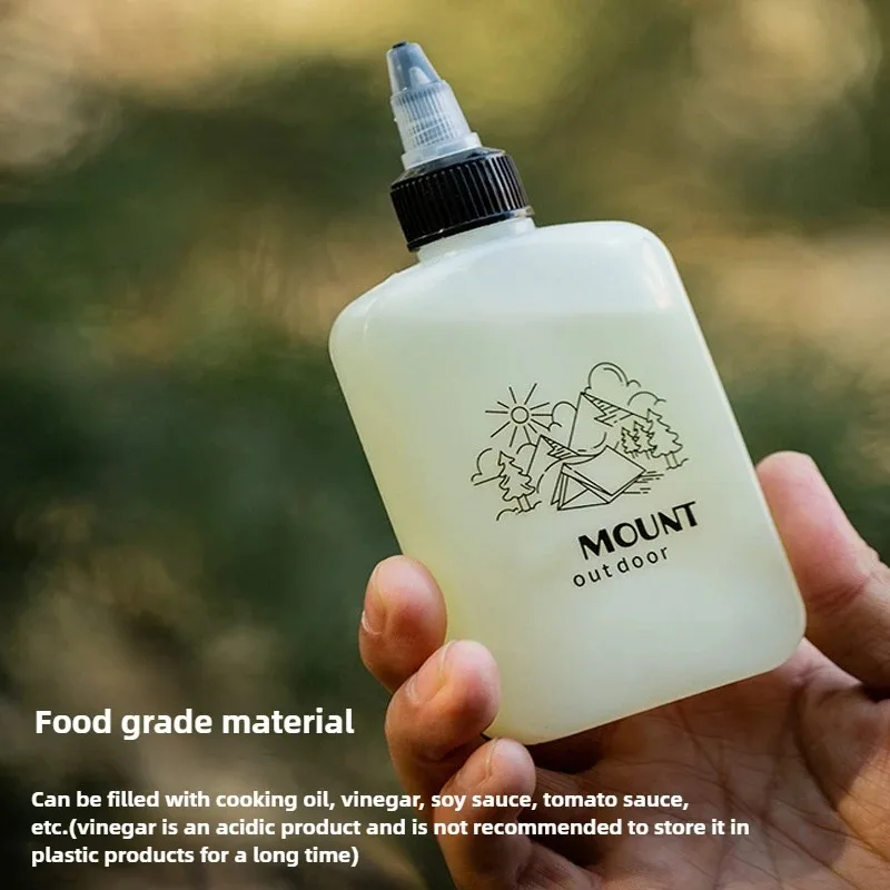 Portable Outdoor Oil Bottle - Leak-Proof Mini Condiment Dispenser for Camping, Home Storage for Oil, Vinegar, and Soy Sauce
