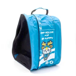 Roller Skate Storage Bag Protective Gear Helmet Backpack Three-layer Storage Large Space Blue Pink Inline Skating Storage