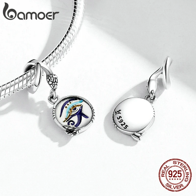 bamoer Legend Egypt Charm 925 Sterling Silver Twin Eyes Charm