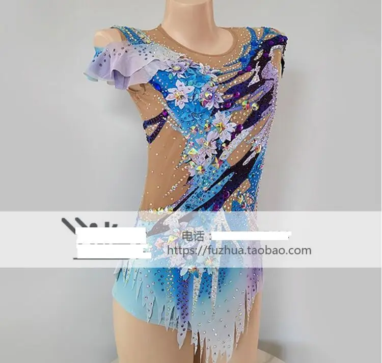 

Children's Blue Gymnastic Clothing for Cheerleading Competition 29925