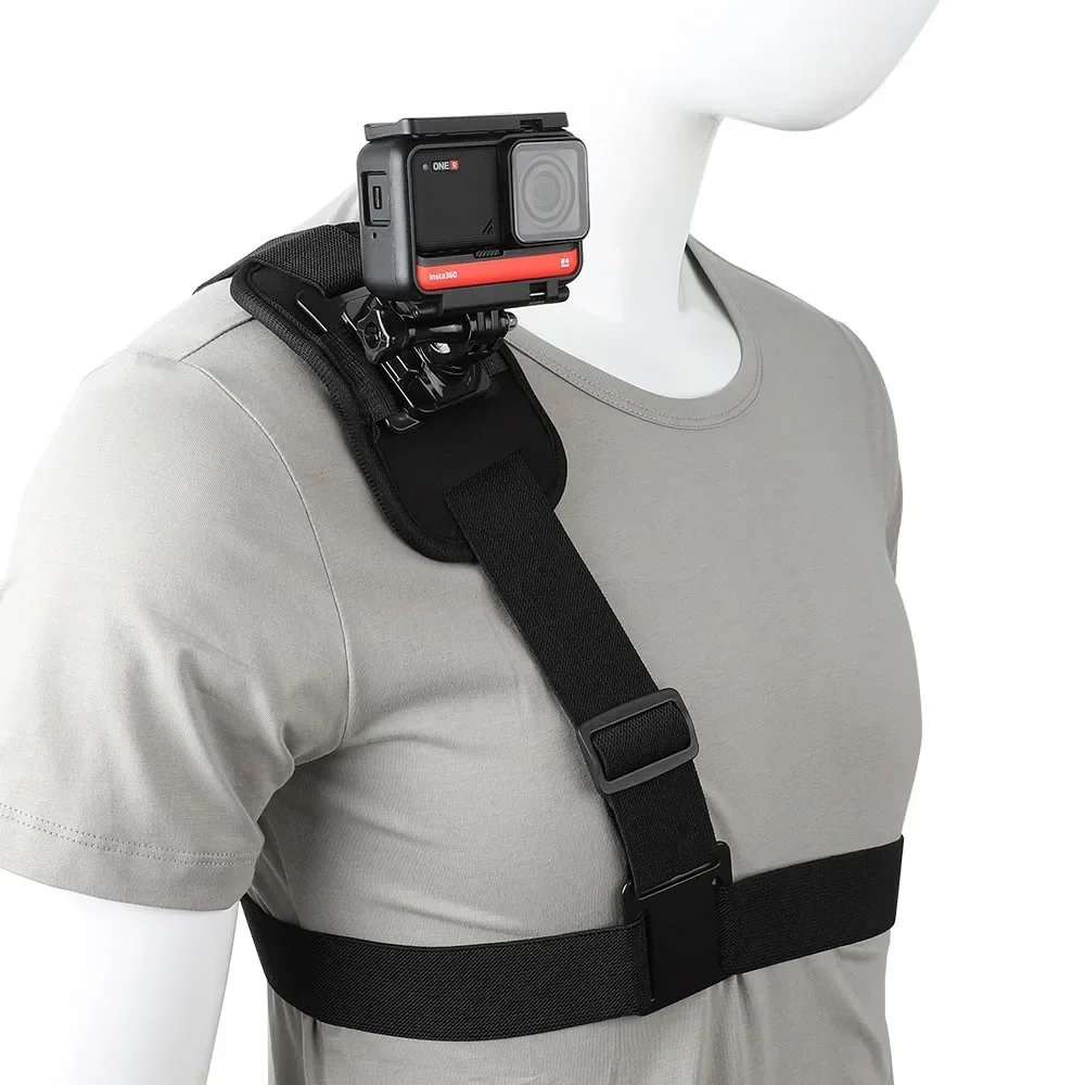 Harnais d'épaule pour GoPro, sangle de poitrine réglable, accessoire caméra sport