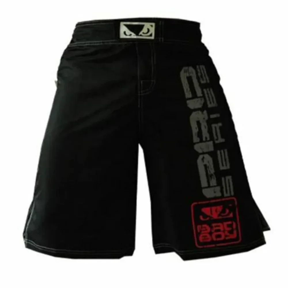 MMA Training Trunks 1pcs Shorts Training Equipment & Supplies MMA Fight Shorts White/Black Fitness Sports High Quality Brand New