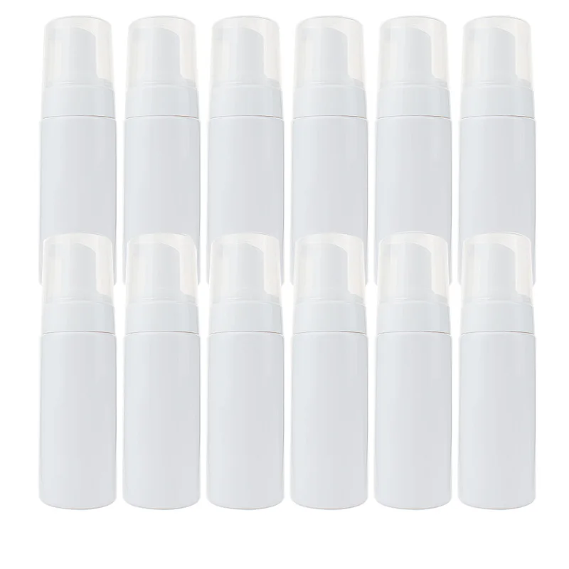

12pcs Empty Plastic Foam Pump Bottles 100ml 150ml 200ml BPA Free Portable Refillable Soap Dispenser for Travel Bathroom