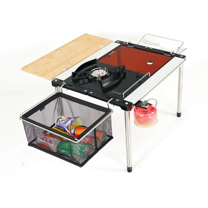 ステンレス製IGTテーブルバスケット 折りたたみ式 軽量 ポータブル