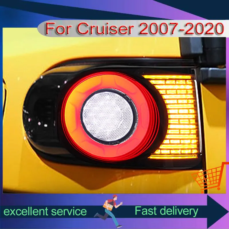 

Car Taillights For Toyota Cruiser 2007-2020 Modified Full LED Rear Lamp Running Streamer Turn Signal Light Automoile Assembly