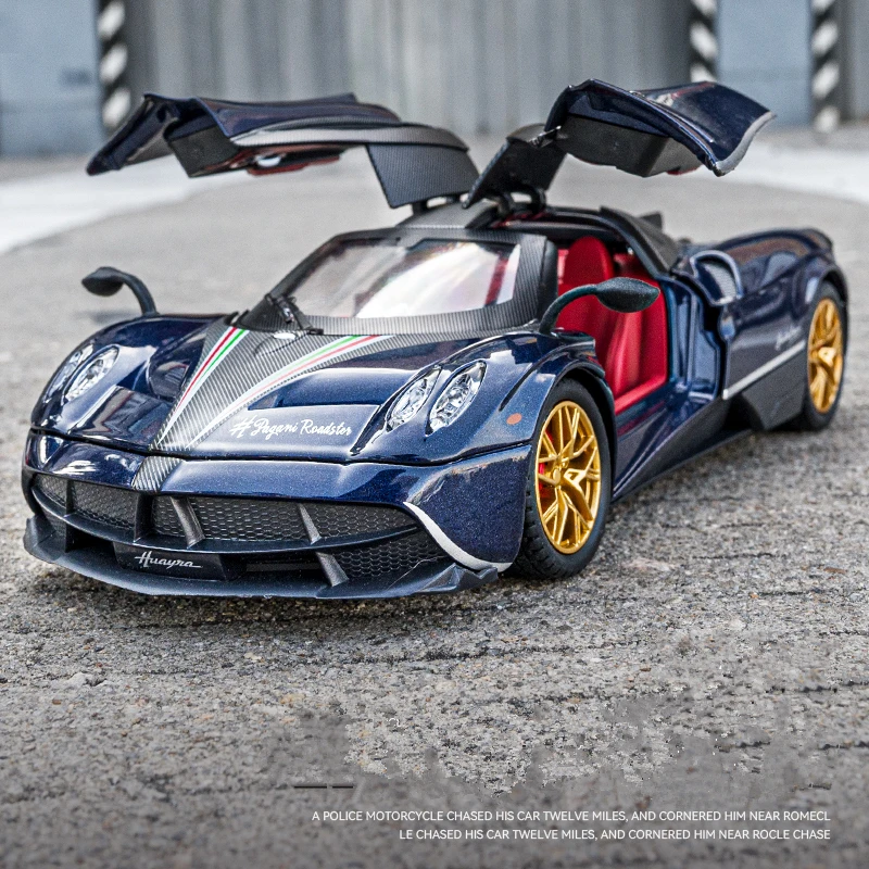 

Модель гоночного автомобиля Pagani Huayra Dinastia в масштабе 1:32, модель спортивного автомобиля из металлического сплава, модель с высокой симуляцией звука и фотографией, детская игрушка в подарок