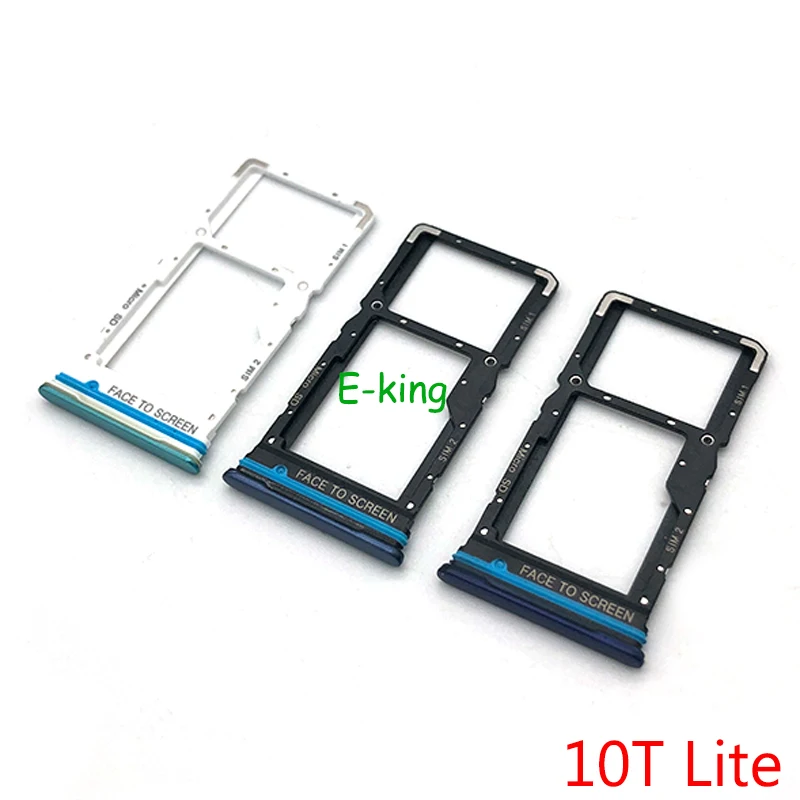 Sim Tray Holder For Xiaomi Mi 10 10T Pro Lite SIM Card Tray Slot Holder Adapter Socket Repair Parts