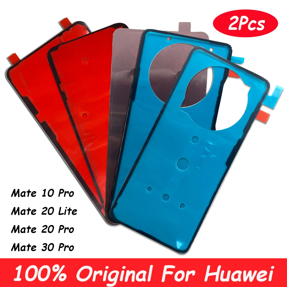 

2Pcs Original For Huawei Mate 20 Lite Back Battery Cover Door Sticker Adhesive Glue Tape For Huawei Mate 40 30 Lite 10 Pro