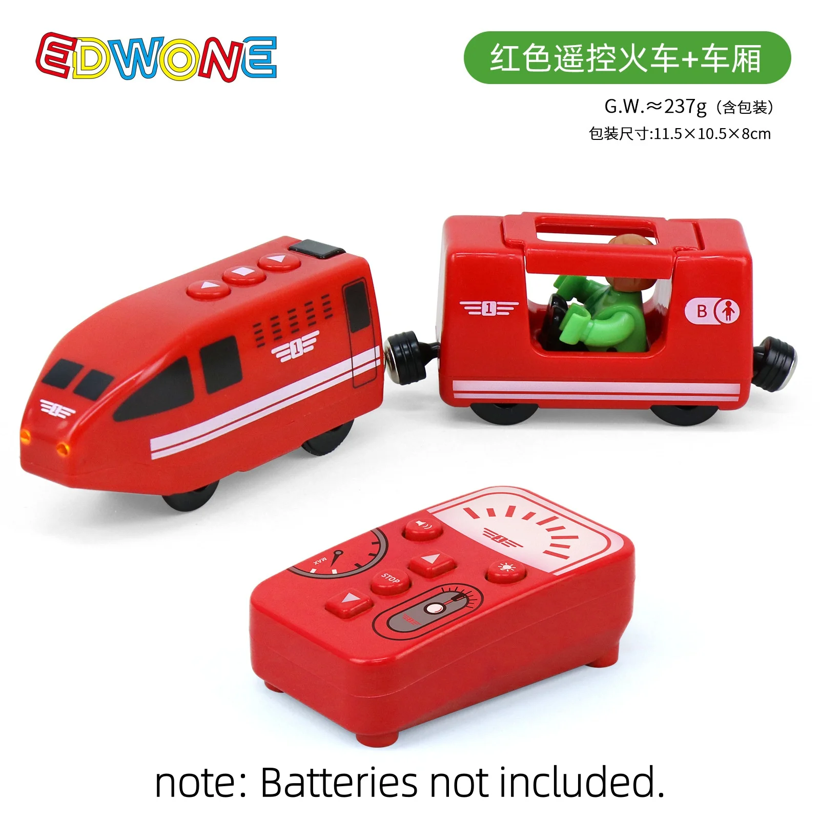 Deluxe Remote-Control Electric Train Set with Wooden Tracks and Magnetic Rail Cars - Perfect Gift