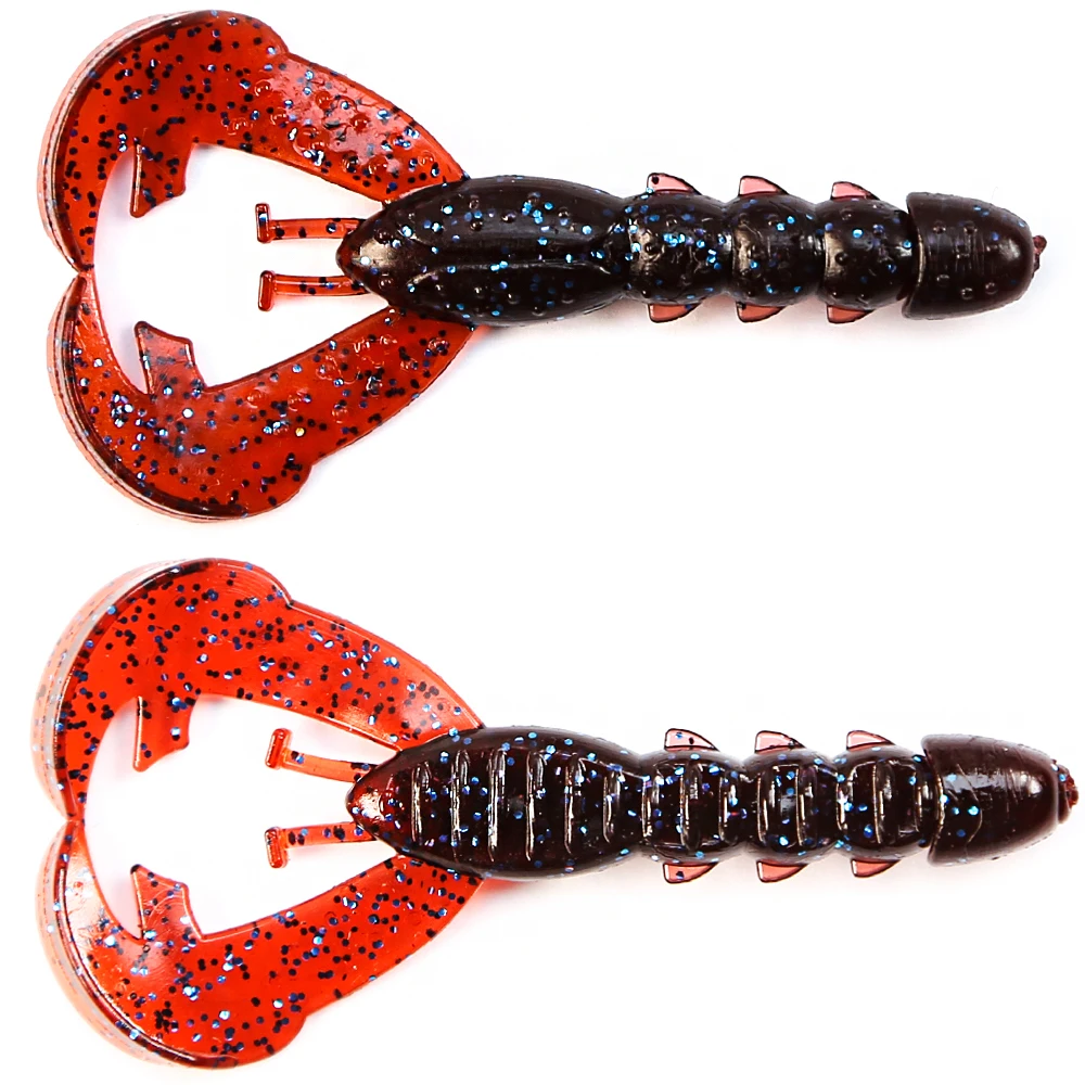 B&U Floating Craws Lure Diver Twin Tail Grub Finesse Bait Weiche Kunststoffe Angelköder für Ned Rig, Jig und Buzzbait Trailer – Detail 4