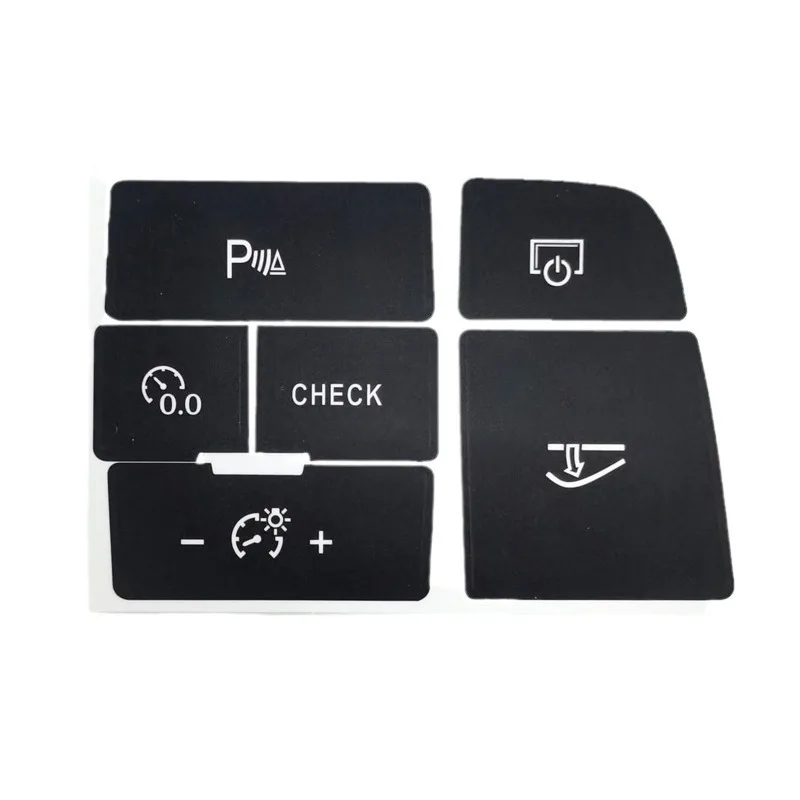 For Audi Q7 4L CD Radio Audio Button Repair Sticker 2003 To 2014 Q7 Tuning Accessories Refinishing Broken Down Console Keys — view 5