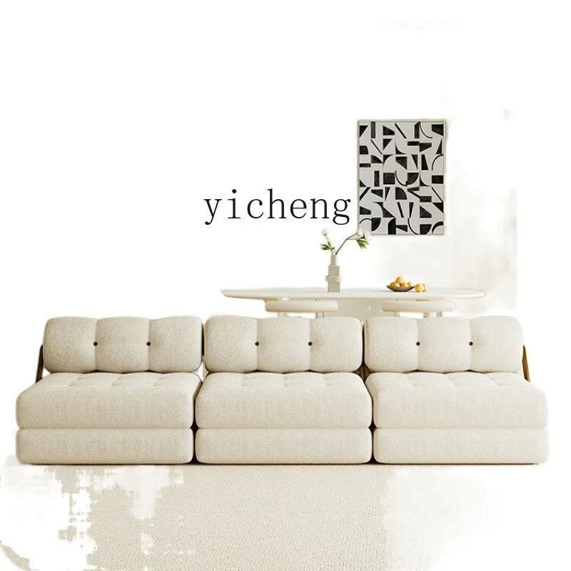 

ZC Cream Style Taji Sofa Taji Tofu Block Folding Single Sofa