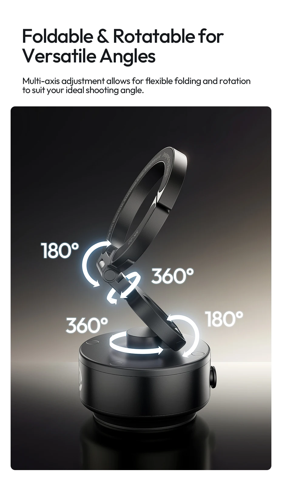 Clip-On Electric Suction Cup MagMount Phone Mount for iPhone 16 15 14 13 for Wal
